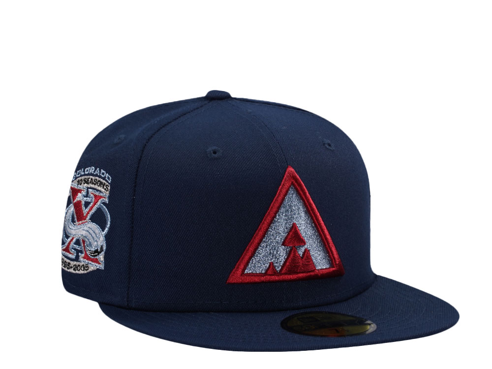 New Era Colorado Avalanche 10th Anniversary Blue Prime Edition 59Fifty Fitted Cap