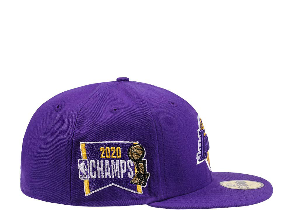 New Era Los Angeles Lakers Champions 2020 Purple and Pink Edition 59Fifty Fitted Cap