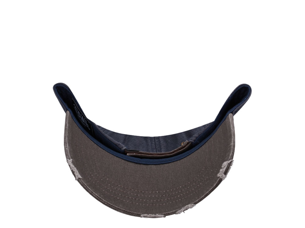 Von Dutch Oval Patch Distressed Vintage Strapback Cap