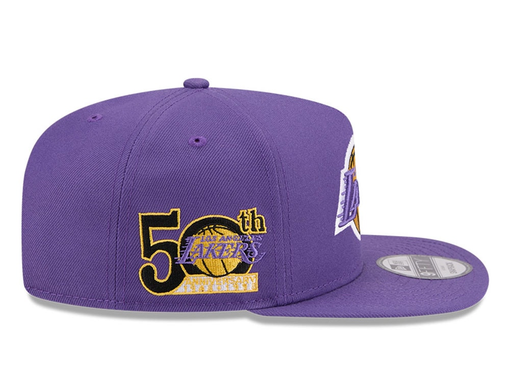 New Era Los Angeles Lakers 50th Anniversary HWC Edition 9Fifty A Frame Snapback Cap