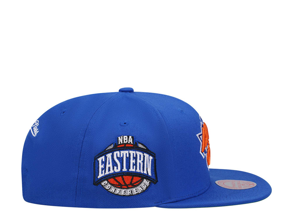 Mitchell & Ness New York Knicks Conference Patch Blue Snapback Cap