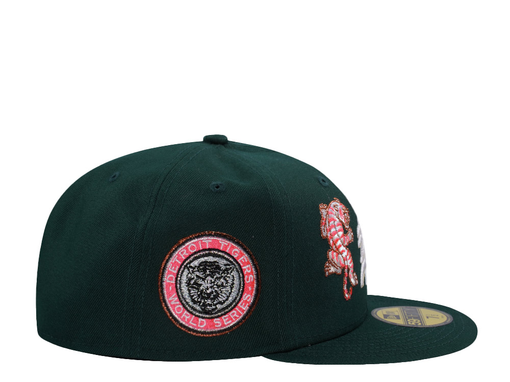 New Era Detroit Tigers World Series 1968 Tiger Dark Green Prime Edition 59Fifty Fitted Cap