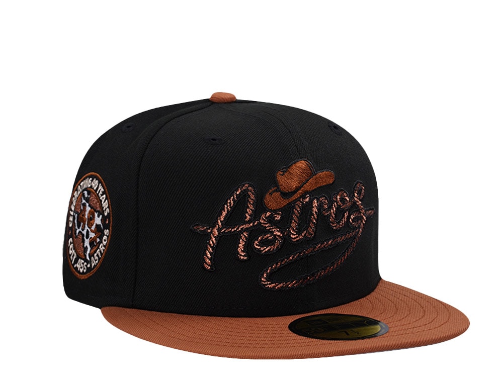 New Era Houston Astros 40th Anniversary Black Prime Edition 59Fifty Fitted Cap