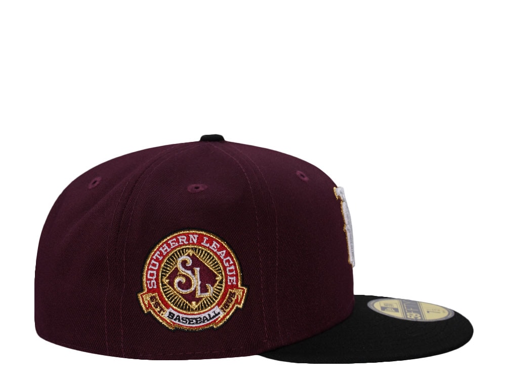 New Era Birmingham Barons Southern League Baseball Maroon Two Tone Edition 59Fifty Fitted Cap