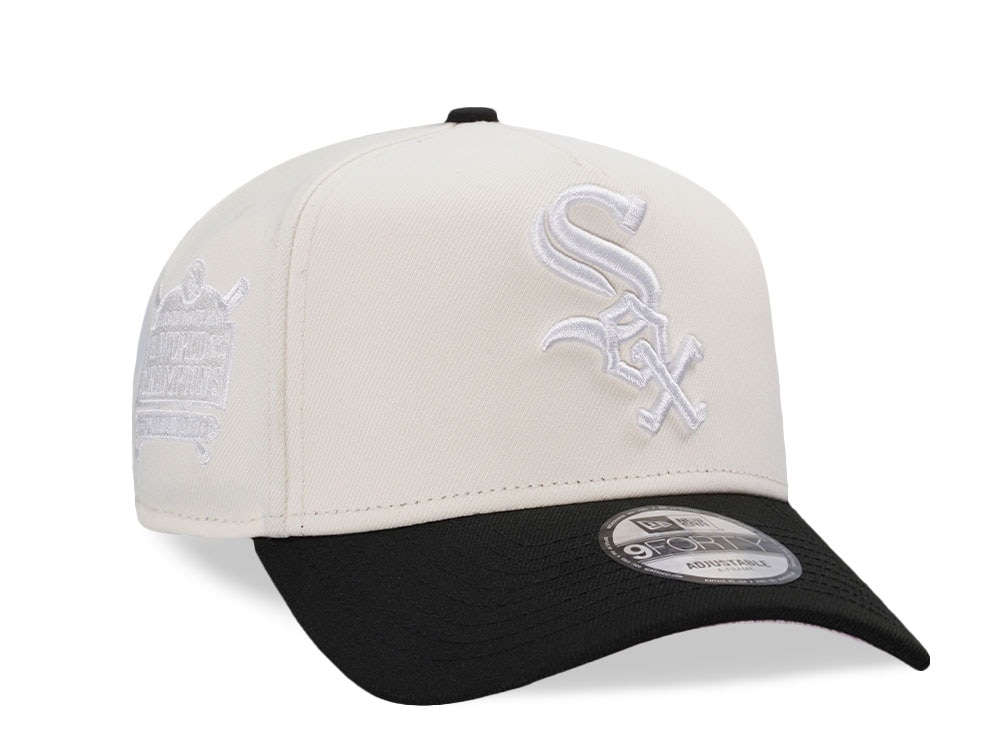 New Era Chicago White Sox World Champions 2005 White Out Pink Two Tone Edition 9Forty A Frame Snapback Cap