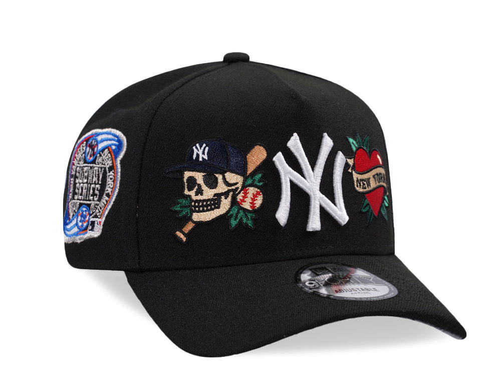 New Era New York Yankees Subway Series Tattoo Black Prime Edition 9Forty A Frame Snapback Cap