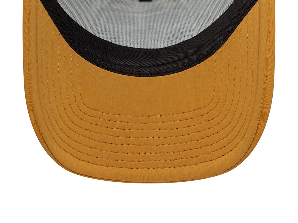 New Era Graphic Patch Beige 9Forty A Frame Trucker Snapback Cap
