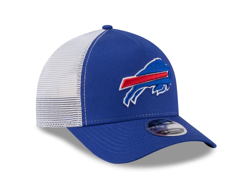 New Era Buffalo Bills Official Team Color Edition 9Forty M Crown A Frame Trucker Snapback Cap
