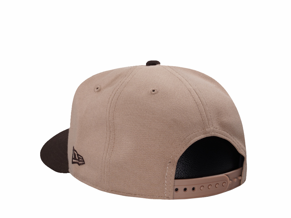 New Era Texas Rangers 40th Anniversary Camel Two Tone Edition 9Fifty A Frame Snapback Cap