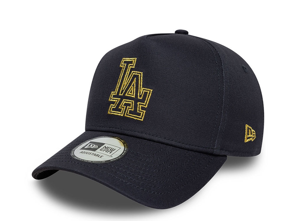 New Era Los Angeles Dodgers Metallic Outline Navy Prime Edition 9Forty A Frame Snapback Cap