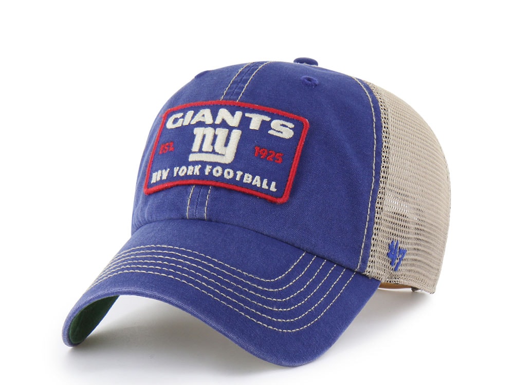 47 Brand New York Giants Washed Blue Clean Up Snapback Cap