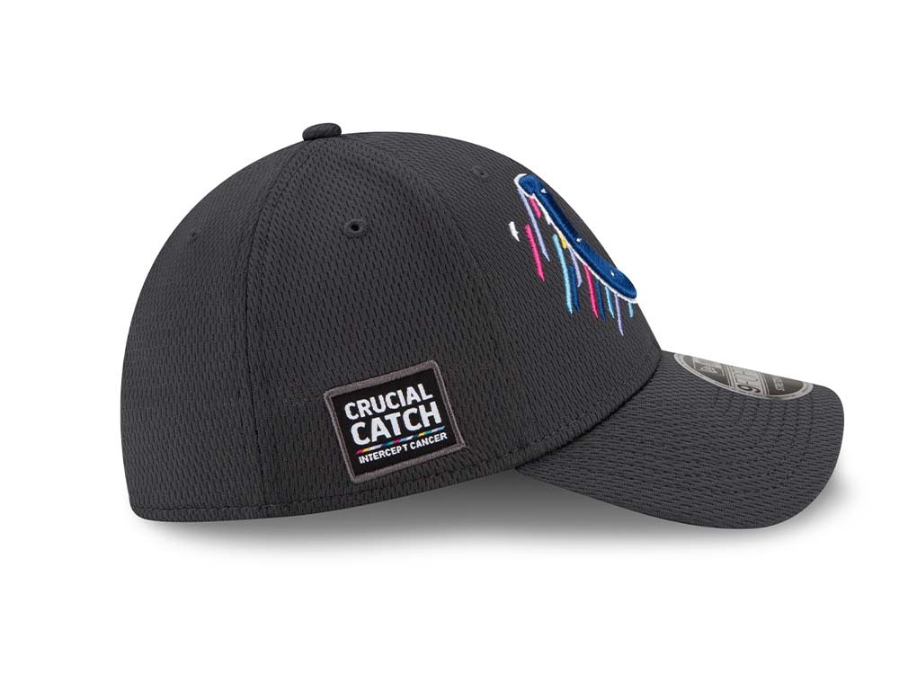 New Era Indianapolis Colts Crucial Catch 2021 9Forty Stretch Snapback Cap