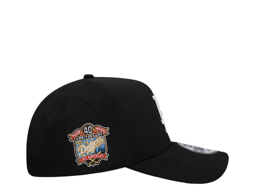 New Era Los Angeles Dodgers 40th Anniversary Black Red 9Forty A Frame Snapback Cap