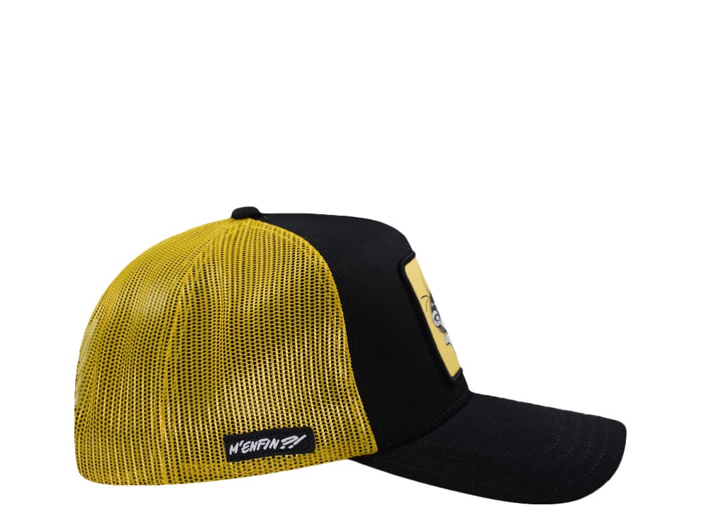 Capslab Gaston Black Yellow Trucker Snapback Cap