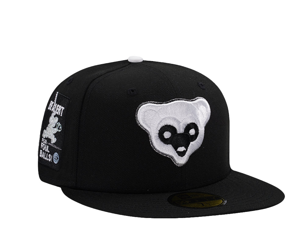 New Era Chicago Cubs Be Alert Black Prime Edition 59Fifty Fitted Cap