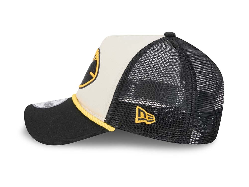 New Era Pittsburgh Steelers Sideline 2024 9Forty A Frame Trucker Snapback Cap