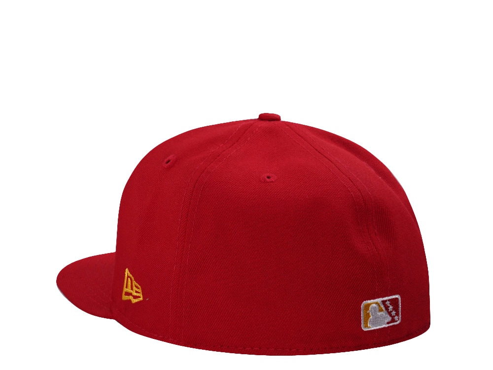 New Era Northwestern Arkansas Growlin' Chickens Scarlet Prime Edition 59Fifty Fitted Cap