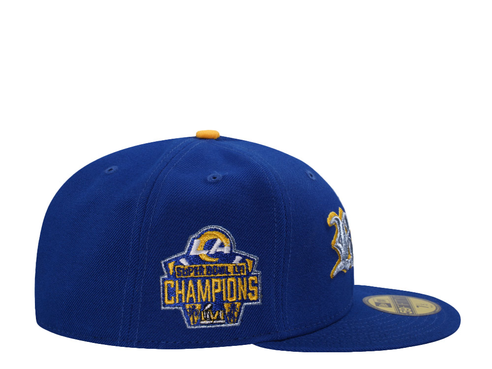 New Era Los Angeles Rams Super Bowl Champions Blue Prime Edition 59Fifty Fitted Cap