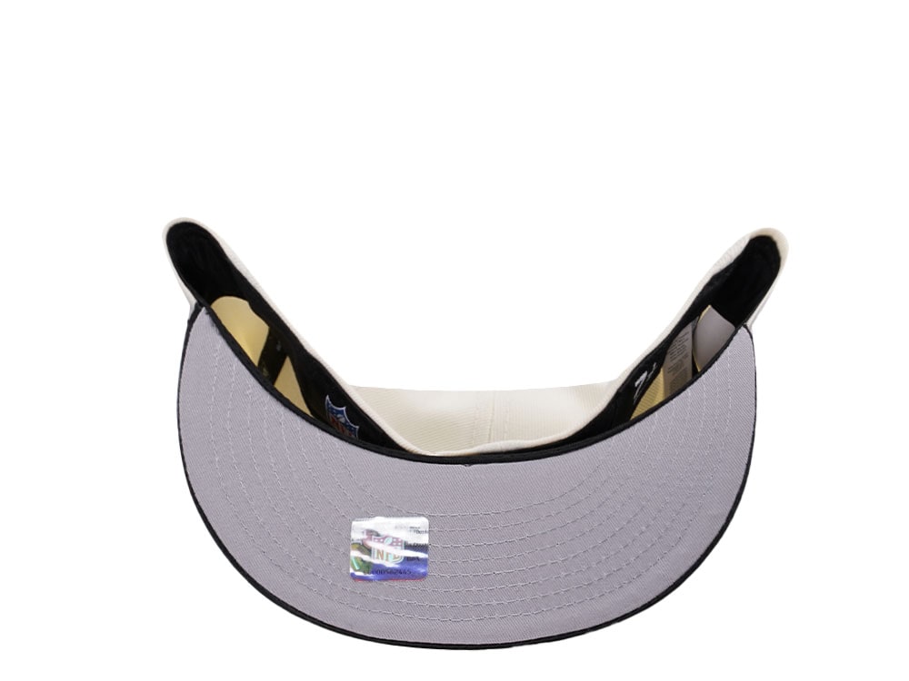 New Era Atlanta Falcons 50 Seasons Chrome Satin Brim Two Tone Edition 59Fifty Fitted Cap