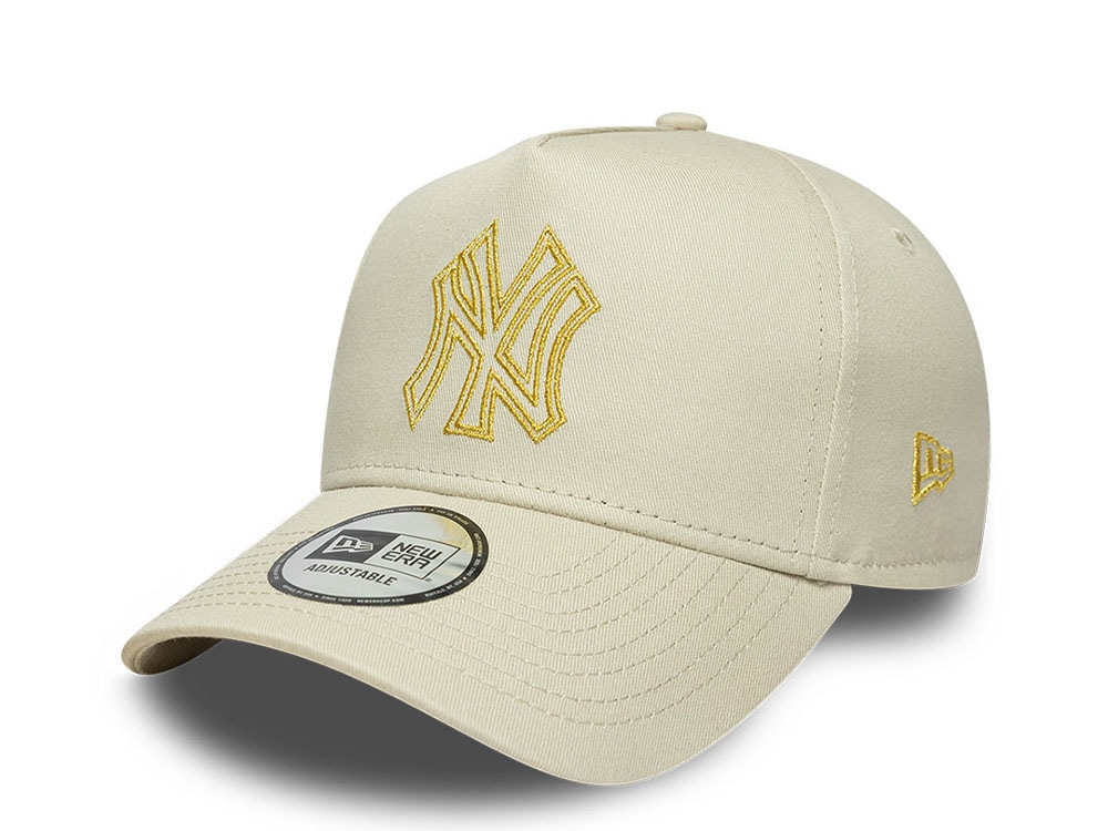 New Era New York Yankees Metallic Outline Stone Prime Edition 9Forty A Frame Snapback Cap