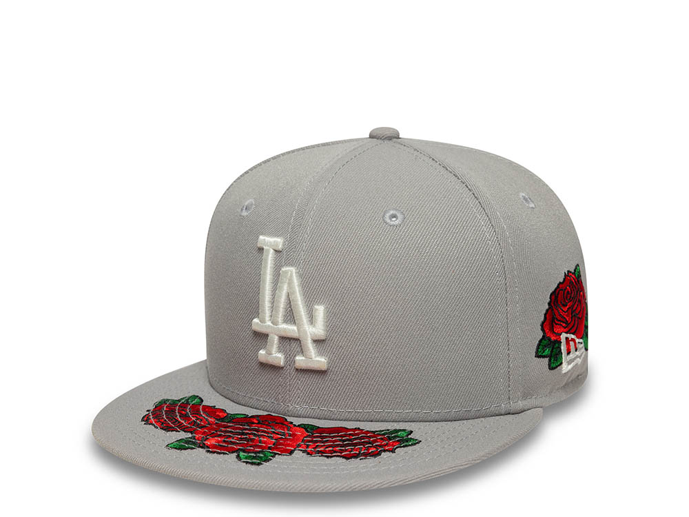 New Era Los Angeles Dodgers World Championship 1955 Floral Gray Prime Edition 59Fifty Fitted Cap