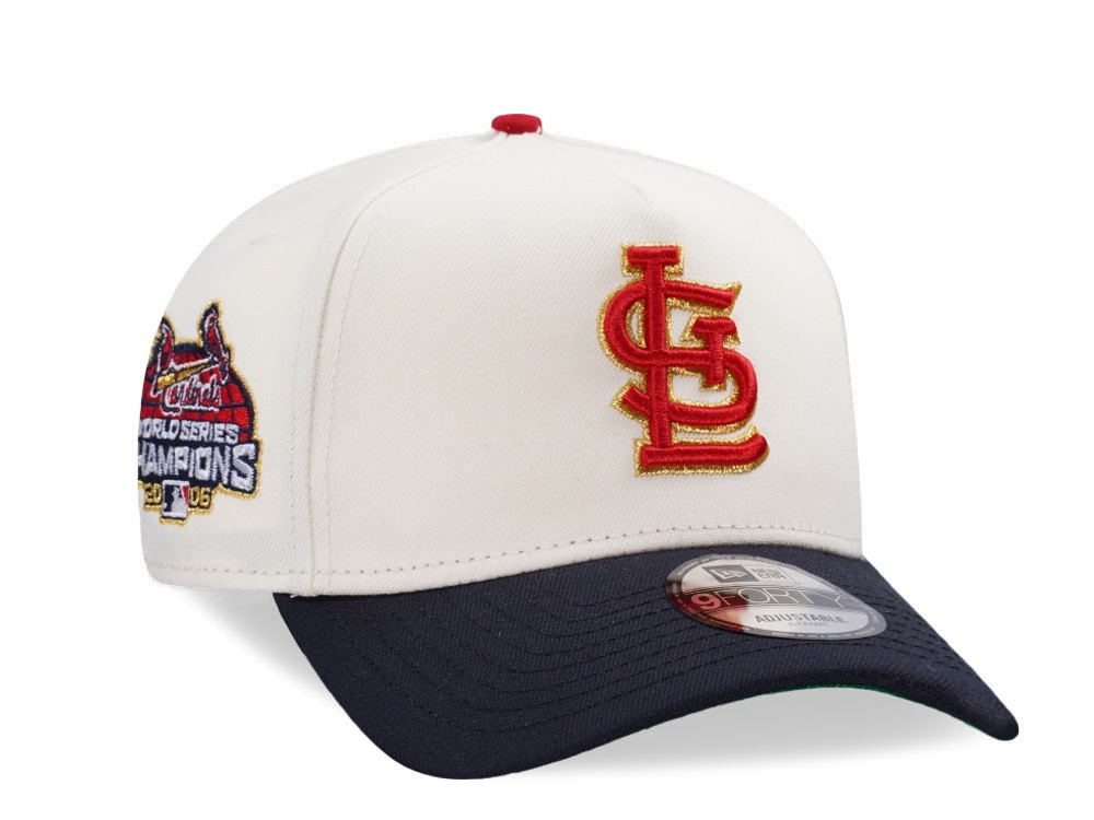 New Era St. Louis Cardinals World Series 2006 Chrome Two Tone Edition 9Forty A Frame Snapback Cap