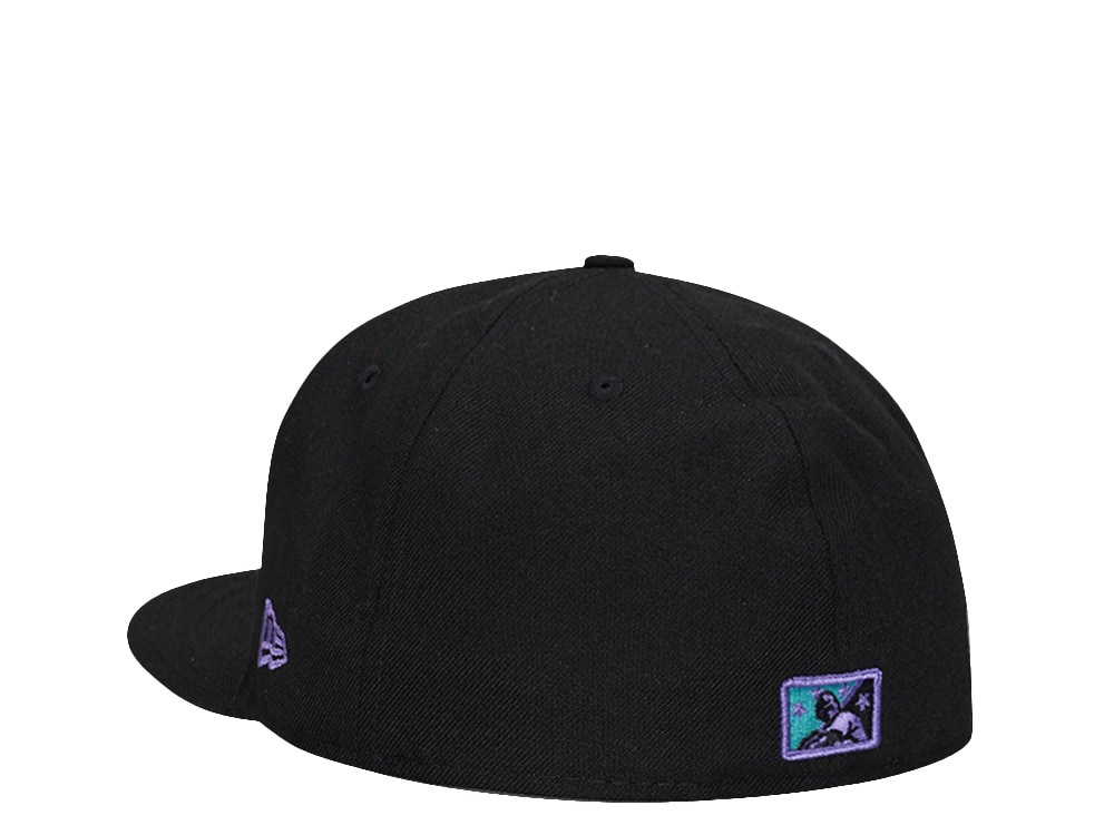 New Era Trenton Thunder Black Purple Pop Edition 59Fifty Fitted Cap