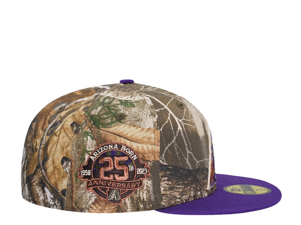 New Era Arizona Diamondbacks 25th Anniversary Real Tree Copper Two Tone Edition 59Fifty Fitted Cap
