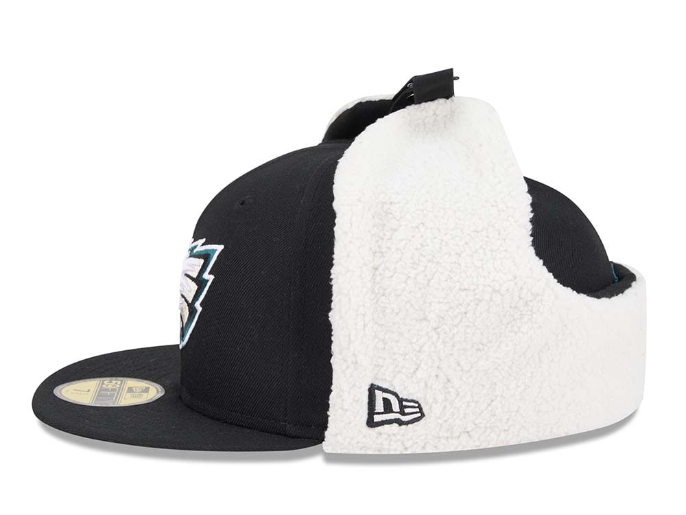 New Era Philadelphia Eagles Classic Black 59Fifty Dogear Fitted Cap