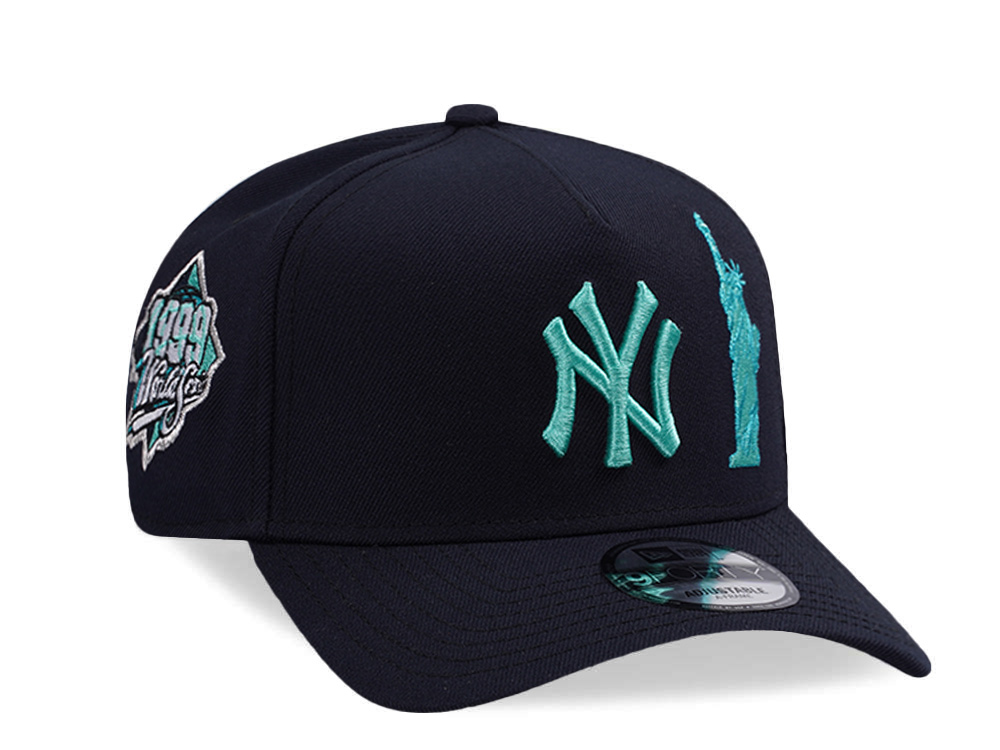 New Era New York Yankees World Series 1999 Navy Prime Edition 9Forty A Frame Snapback Cap