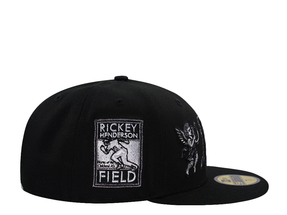 New Era Oakland Athletics Rickey Henderson Field Cupid Black Prime Edition 59Fifty Fitted Cap