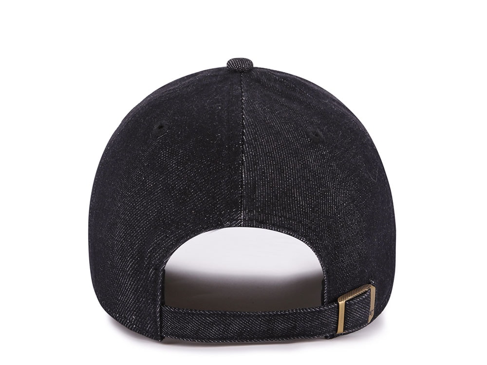 47Brand New York Yankees Black Lennon Edition Clean Up Strapback Cap