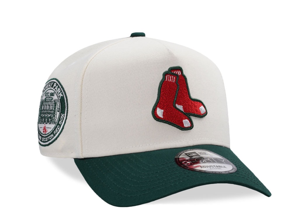 New Era Boston Red Sox Fenway Park Chrome Two Tone Edition 9Forty A Frame Snapback Cap