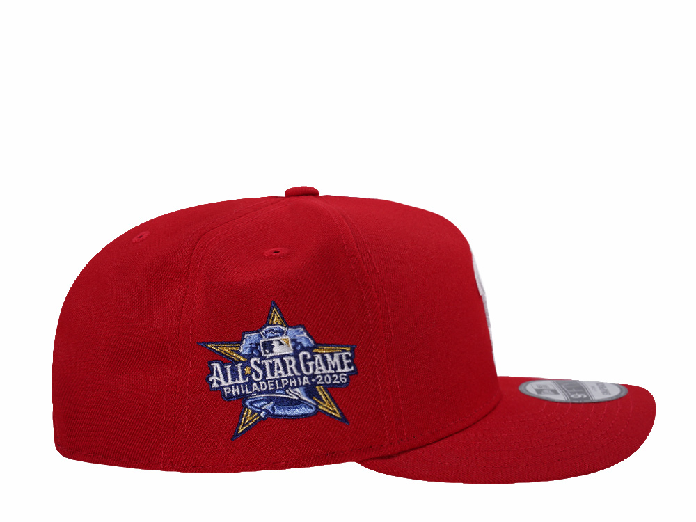 New Era Philadelphia Phillies All Star Game 2026 Scarlet Prime Edition 9Fifty A Frame Snapback Cap