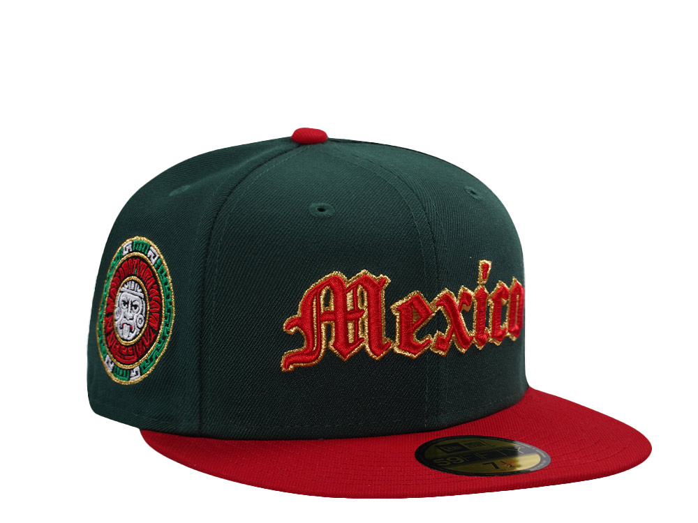New Era Mexico Dark Green Two Tone Edition 59Fifty Fitted Cap