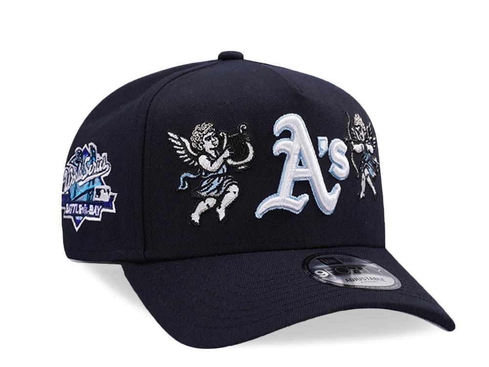 New Era Oakland Athletics World Series 1989 Cupids Navy Prime Edition 9Forty A Frame Snapback Cap