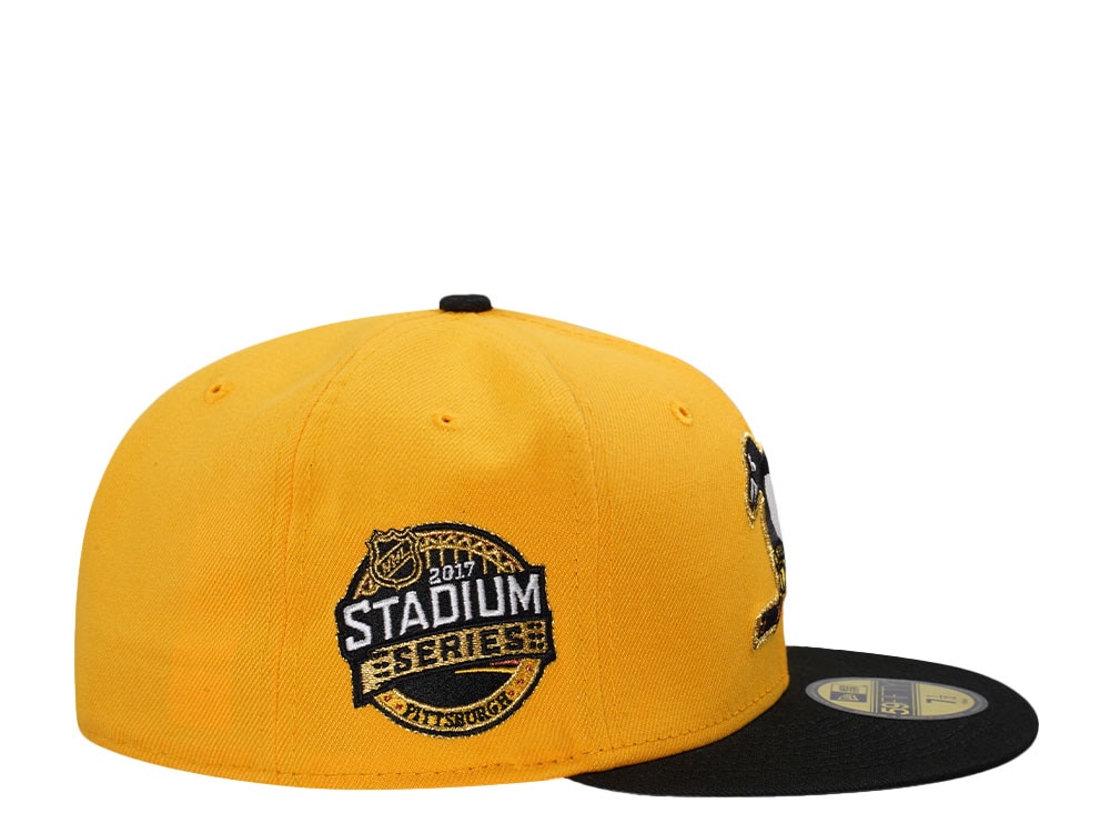 New Era Pittsburgh Penguins Stadium Series 2017 Black and Yellow Two Tone Edition 59Fifty Fitted Cap