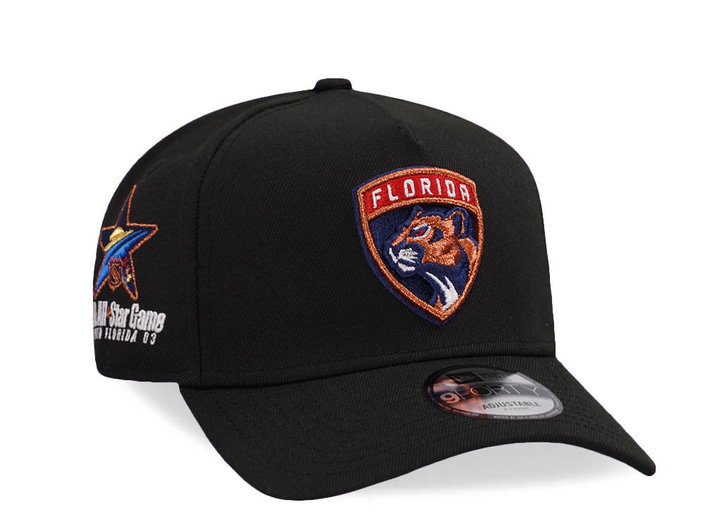 New Era Florida Panthers All Star Game 2003 Black Metallic Edition 9Forty A Frame Snapback Cap