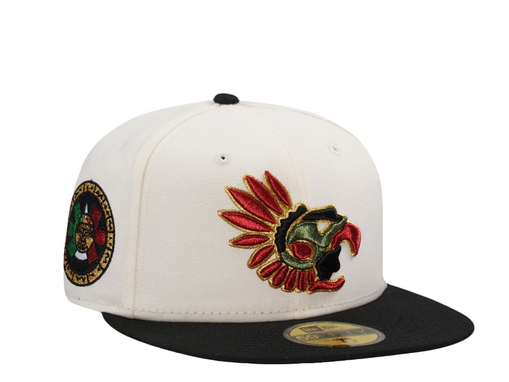 New Era Mexico Aztec Metallic Chrome Two Tone Edition 59Fifty Fitted Cap