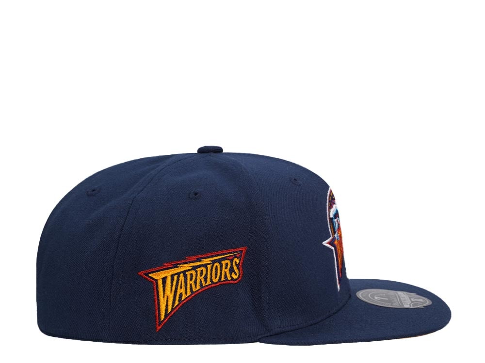 Mitchell & Ness Golden State Warriors Logo History Hardwood Classic Dynasty Fitted Cap
