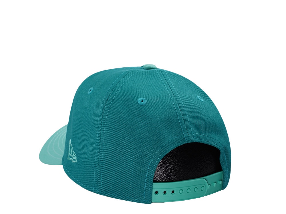 New Era Los Angeles Dodgers World Series Champions Green Two Tone Edition 9Forty A Frame Snapback Cap