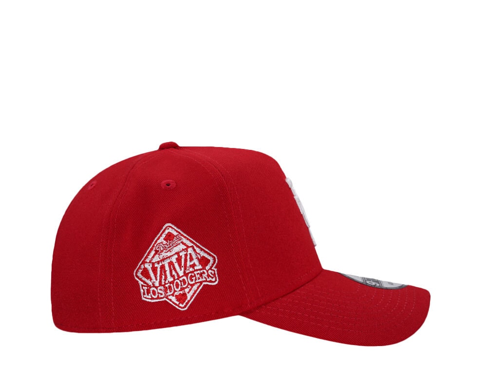 New Era Los Angeles Dodgers Red Viva Upside Down Edition 9Forty A Frame Snapback Cap