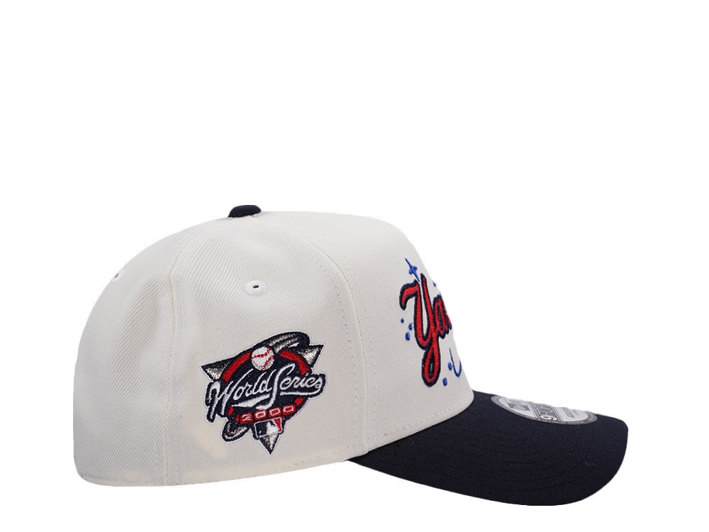 New Era New York Yankees World Series 2000 Chrome Two Tone Edition 9Forty A Frame Snapback Cap
