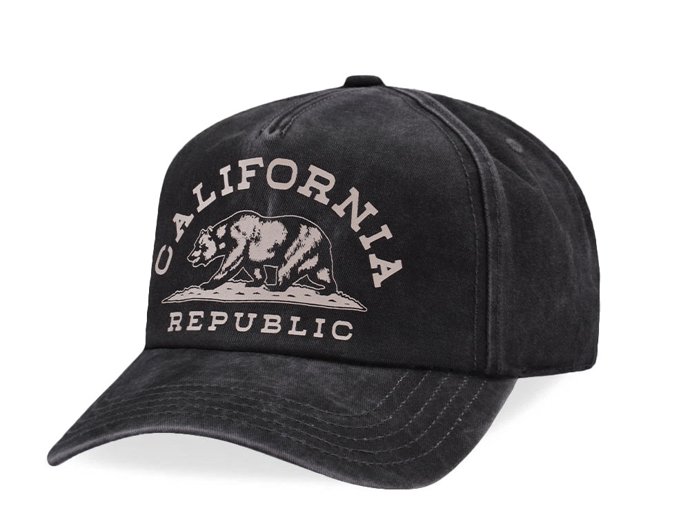 American Needle California Walker Black Snapback Cap