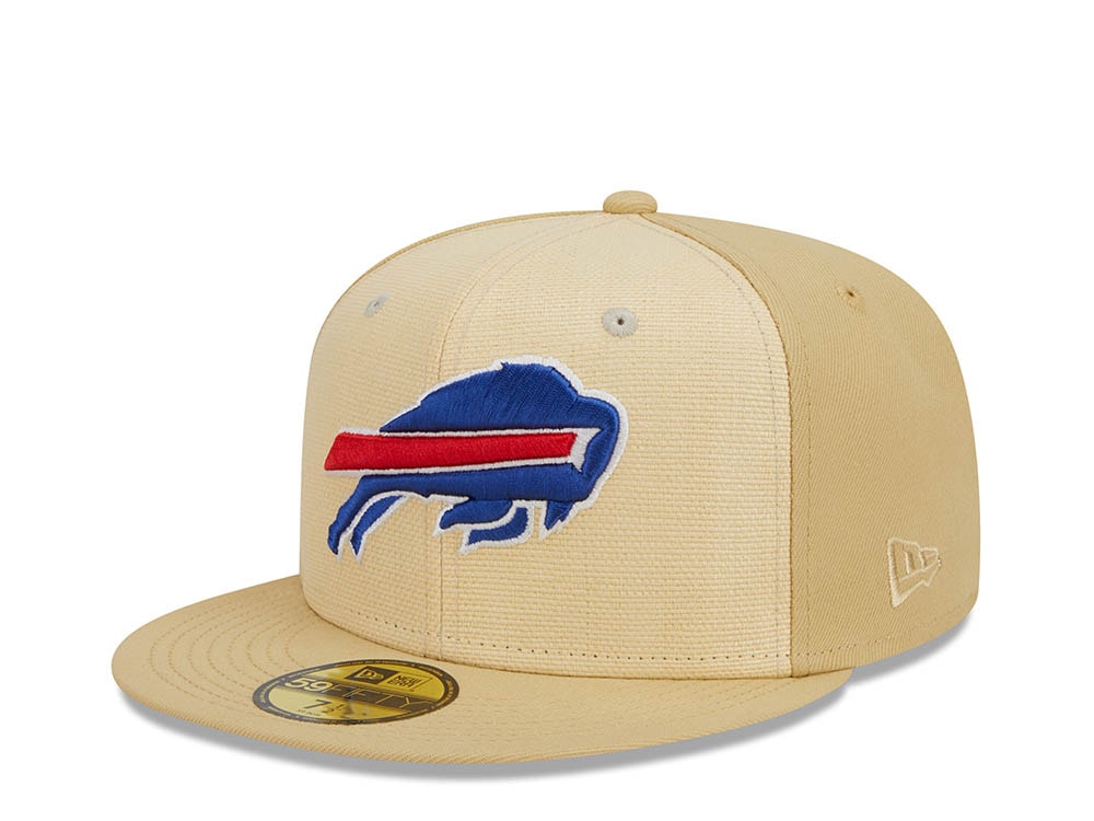 New Era Buffalo Bills Pro Bowl Hawaii 1988 Raffia Front Vegas Gold Edition 59Fifty Fitted Cap