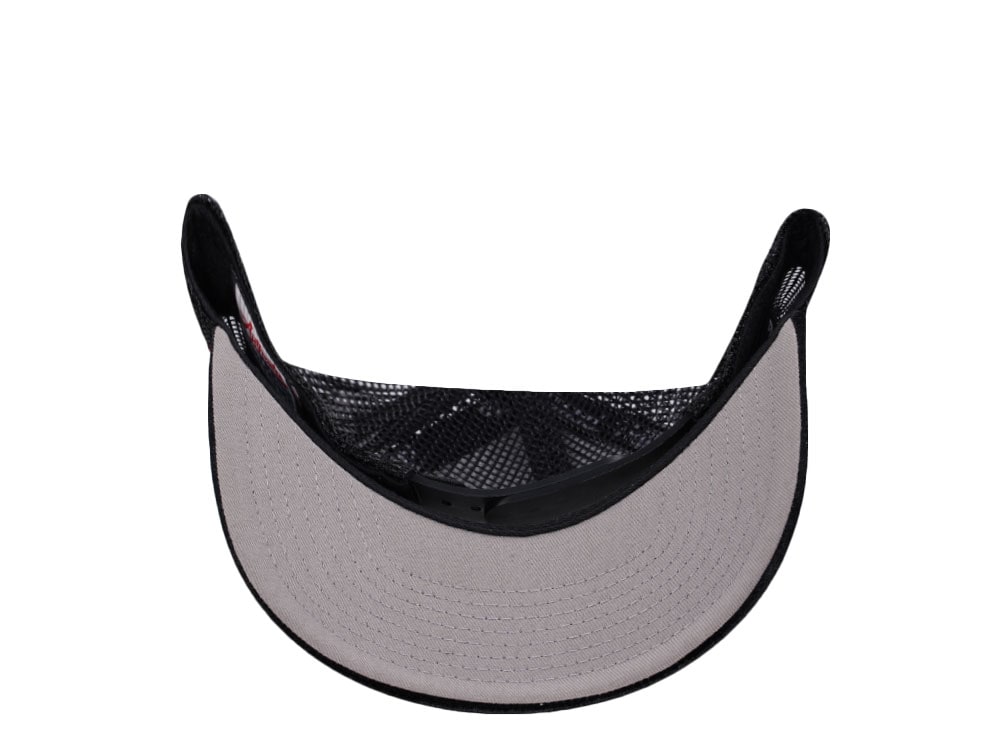 Good Hats Day Of The Dead Black Velour Trucker Snapback Cap