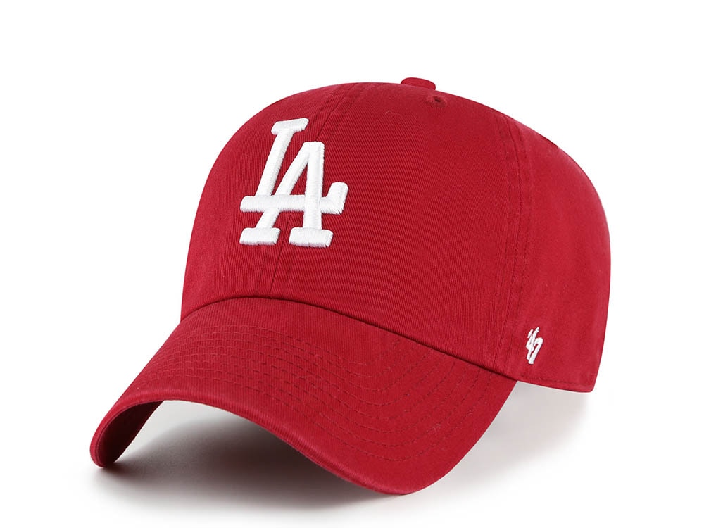 47 Brand Los Angeles Dodgers Red Edition Clean Up Strapback Cap