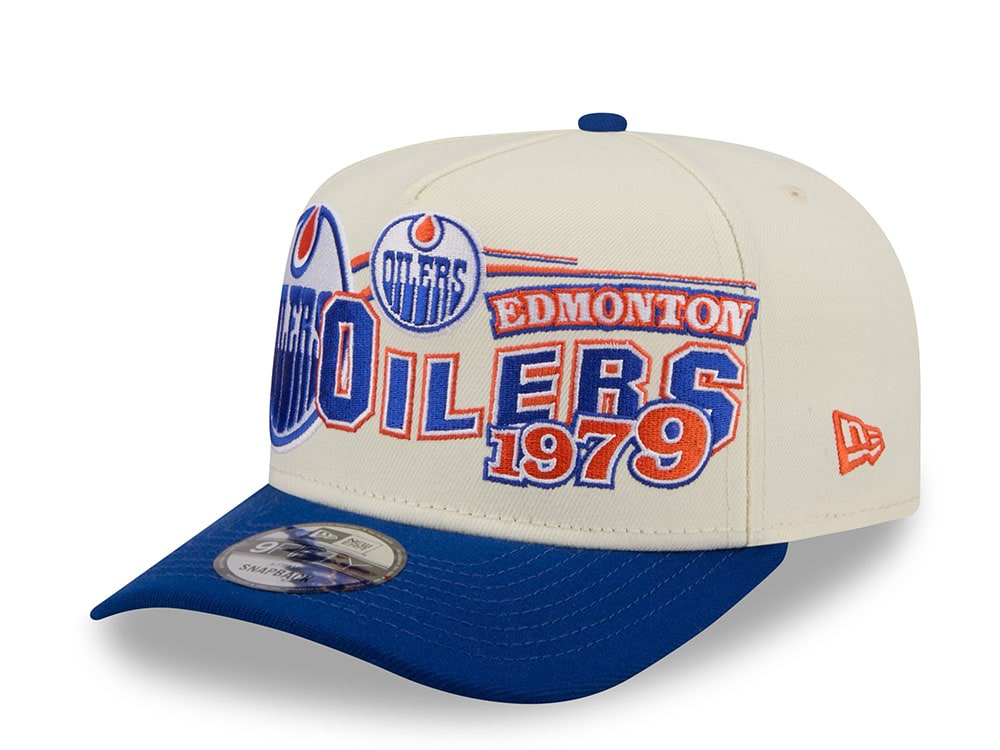 New Era Edmonton Oilers Classic Logo Two Tone Edition 9Fifty A Frame Snapback Cap
