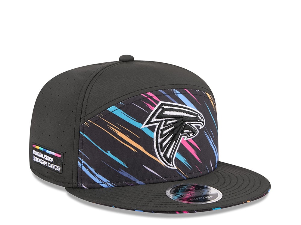 New Era Atlanta Falcons Crucial Catch 2026 Black Edition 9Fifty Split Panel Snapback Cap
