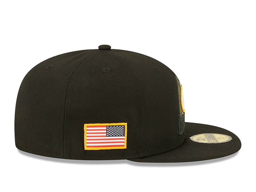 New Era Green Bay Packers Salute to Service 2022 Fitted 59Fifty Cap